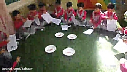 بازی خلاق با کاغذ باطله - کلاس خانم خوشنودی