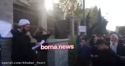 تجمع اعتراضی به حضور زنان در و...