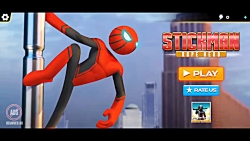 Spider Hero Stickman Rope Warrior-Crimes City - Gameplay Trailer (Android Game)