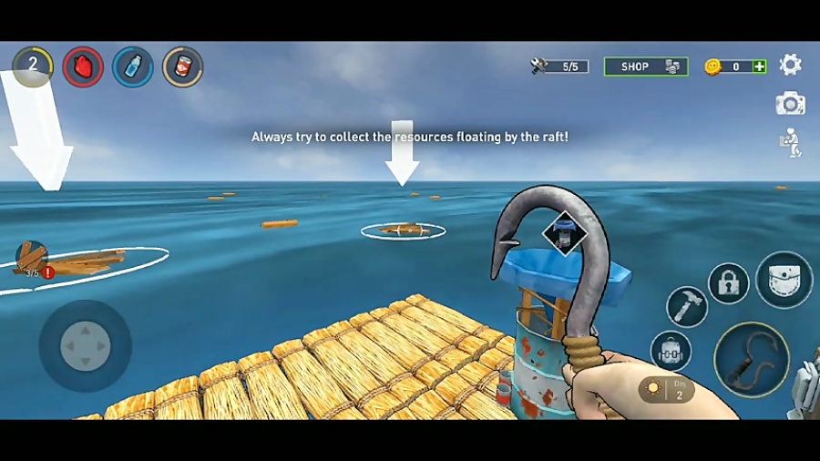 Survival on Raft: Ocean Nomad - Gameplay Walkthrough Part 1 ( Android, iOS )