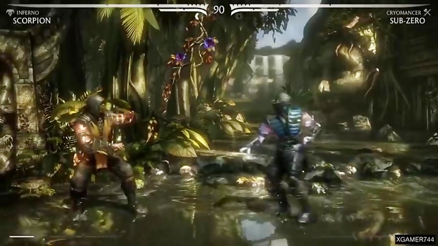 گیم پلی نبرد عقرب Scorpion با ساب زیرو Sub - Zero در Mortal Kombat X