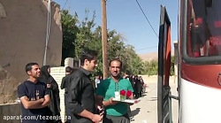 بدرقه کاروان زائرین اربعین حسینی(ع) از طزنج-1398/07/18