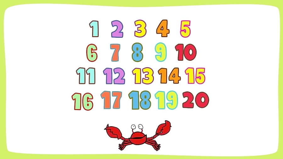 Number song 1-20 for children | Counting numbers | The Singing Walrus