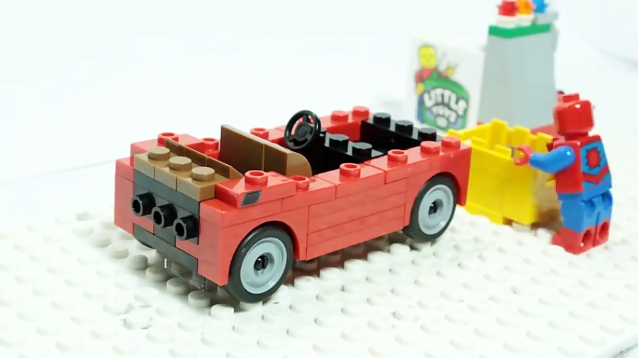 کارتون لگو مرد عنکبوتی ماشین هیولا Lego Spiderman Car Monster Truck