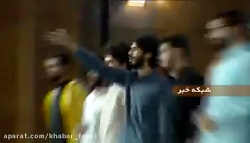 اعتراض دانشجویان به سخنان رییس...