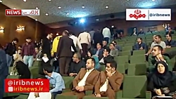 اعتراض دانشجویان به روحانی و ت...