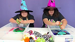 درست کردن اسلایم با پاره کردن...