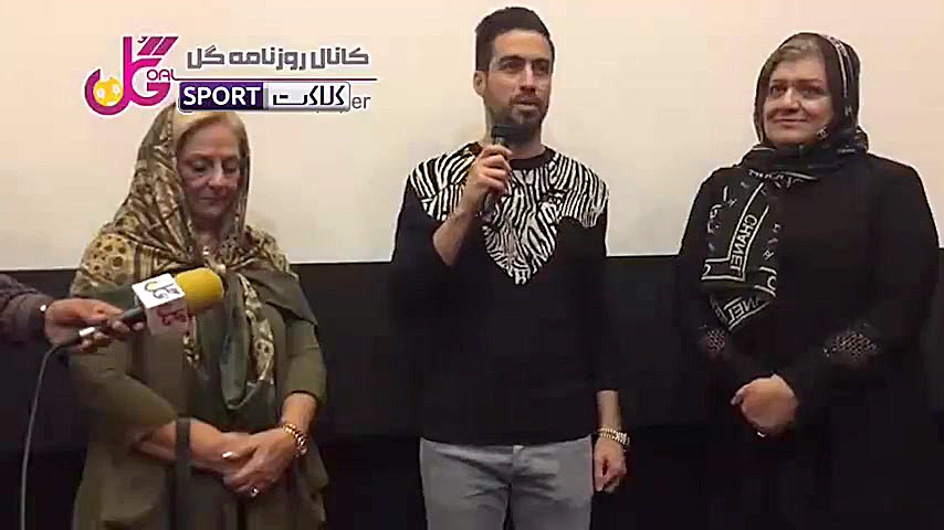 حضور خسرو حیدری در اکران فیلم آبی به رنگ آسمان زمان147ثانیه