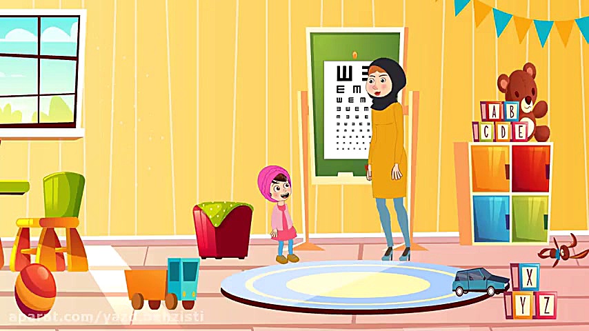 انیمیشن ا لزوم سنجش بینایی کودکان ۳ تا ۶ سال برای پیشگیری از تنبلی چشم درمان سلولیت