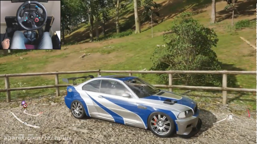 رانندگی با BMW M3 GTR E46 در بازی Forza Horizon 4