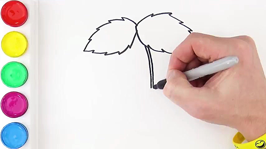 آموزش نقاشی و رنگ آمیزی کودکان - Coloring and Drawing Cherry زمان146ثانیه