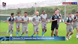 تمرین تیم ترابزون با حضور مجید...