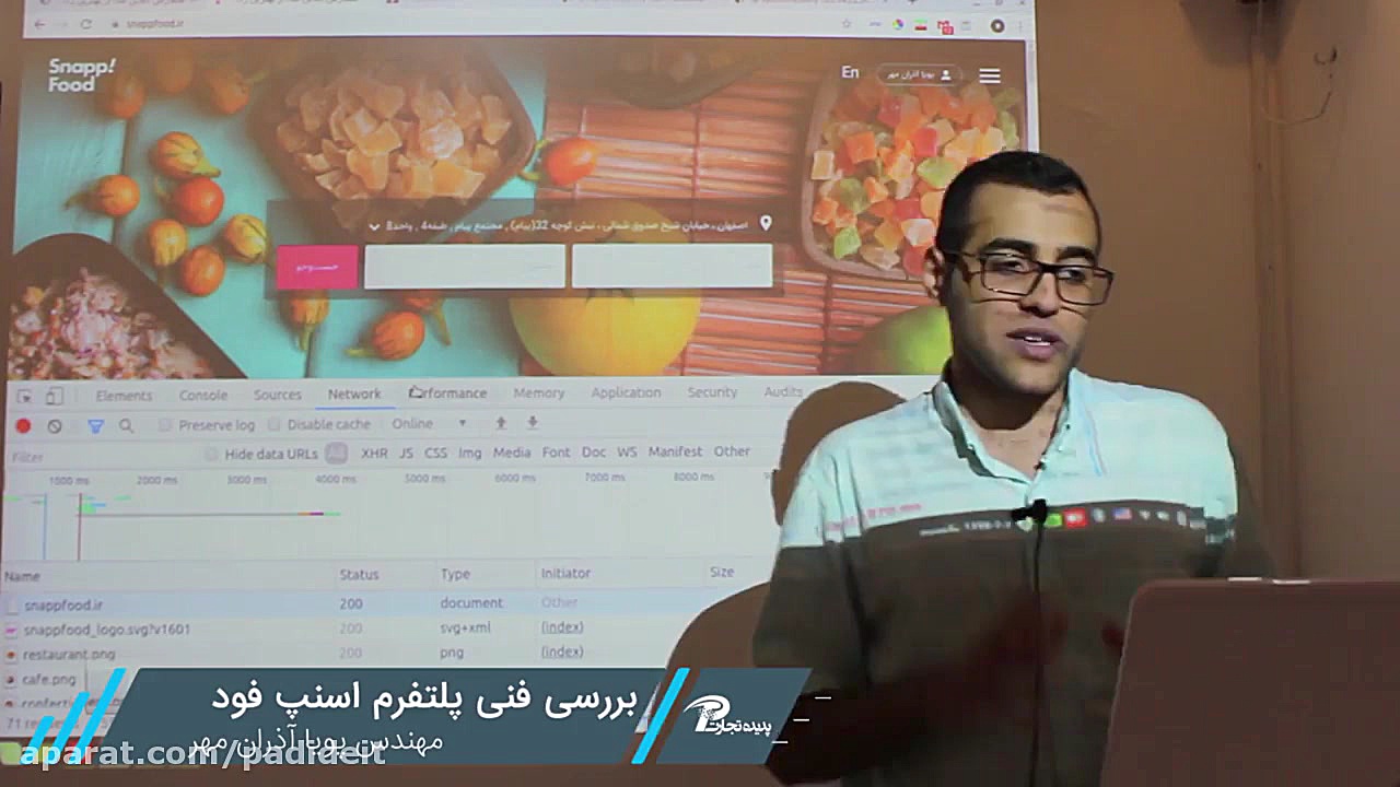 تحلیل فنی اپلیکیشن اسنپ فود زمان76ثانیه