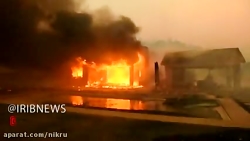 تصاویری از آتش سوزی در کالیفرن...