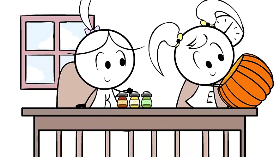 انیمیشن خنده دار خنگول ها - EK Doodles Cartoon - Baking Pumpkin Pie