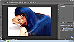 آموزش رنگ کردن موها در فتوشاپ...