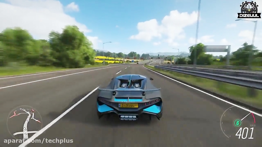 رانندگی با Bugatti Divo در بازی Forza Horizon 4