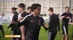 تمرینات یوونتوس برای دیدار مقا...