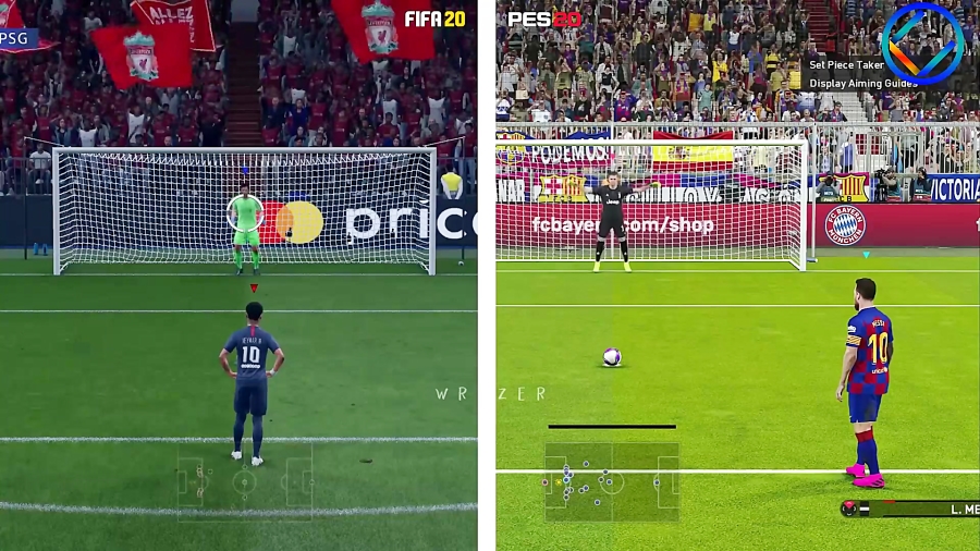 مقایسه گرافیک و گیم پلی دو بازی محبوب PES 20 و FIFA 20
