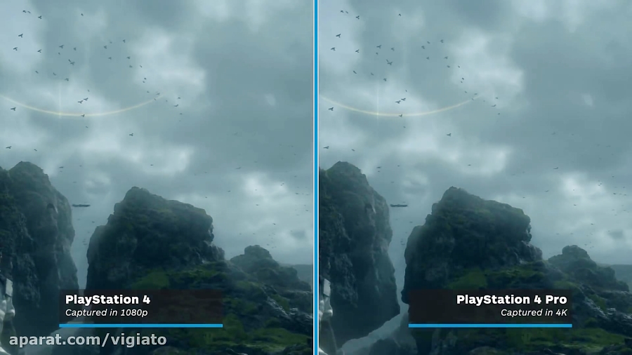 مقایسه گرافیکی Death Stranding روی PS4 و PS4 Pro