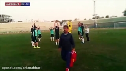 تمرینات تیم فوتبال صنعت نفت پی...