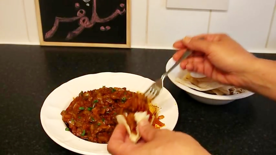 آشپزی با نیلوفر - خوراک جگر روش 1 - جغور بغور یا جغول بغول