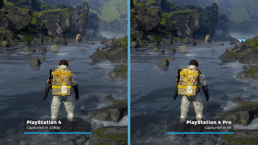 مقایسه گرافیک بازی Death Stranding - PS4 vs PS4 Pro
