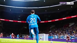 حضور سردار آزمون در بازی pes20...