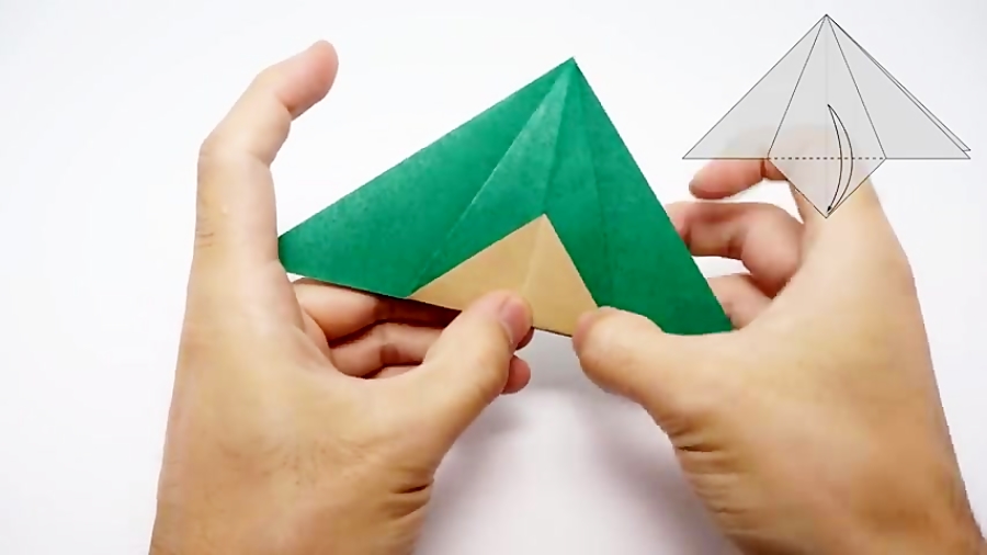 اوریگامی  آموزش  درخت کریسمس ک...