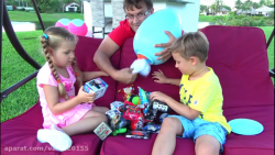 بازی و شادی دیانا و روما با اس...