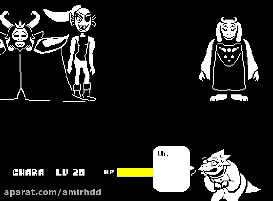 Undertale asriel fight ( گیم پلی خودم )