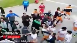 درگیری بین بازیکنان نود ارومیه...