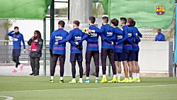 تمرین امروز بارسلونا با حضور ج...