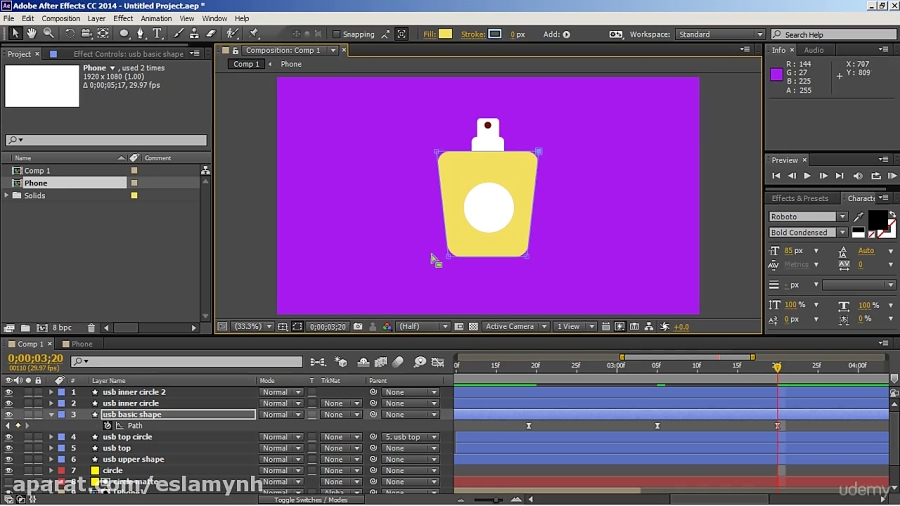 42 Udemy After Effects Motion Graphics Advertising