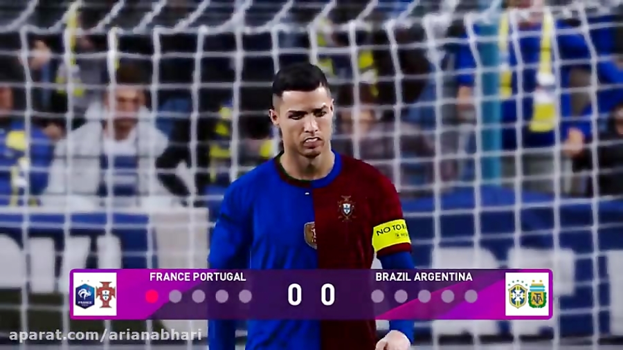 گیم پپنالتی تیم آرژانتین و برزیل با فرانسه و پرتغال