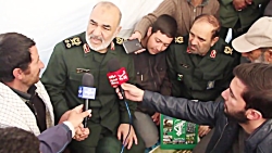 اشک های سرلشکر سلامی در دیدار...