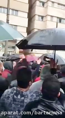 اعتراض به گرانی بنزین در رشت