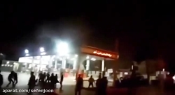 آتش کشیدن پمپ بنزین  در کشور