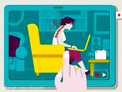 روشهای صحیح نشستن در محل کار و هنگام کار با رایانه