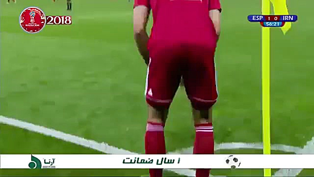 خلاصه بازی ایران اسپانیا جام جهانی۲۰۱۸روسیه زمان842ثانیه