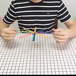 کاردستی چرخ فلک با چوب بستنی