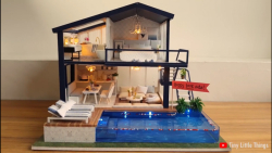 ساخت یک خانه مینیاتوری ویلایی...