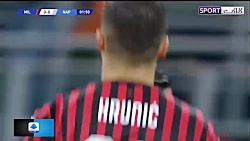 خلاصه بازی آث میلان 1-1 ناپولی