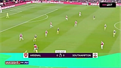 خلاصه بازی آرسنال 2 ساوتهمپتون...