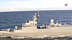 کشتیهای روسی در مانور با نیروی...