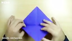 ساخت کاردستی با کاغذ  آموزش او...