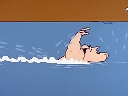 کارتون پلنگ صورتی- بدنسازی