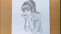 آموزش نقاشی دختر