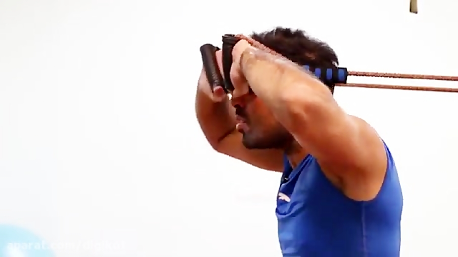تقویت عضلات گردن با کش بدنسازی - تمرینات بدنسازی با کش تی آر ایکس