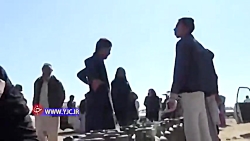 صف های طولانی مردم زاهدان برای...